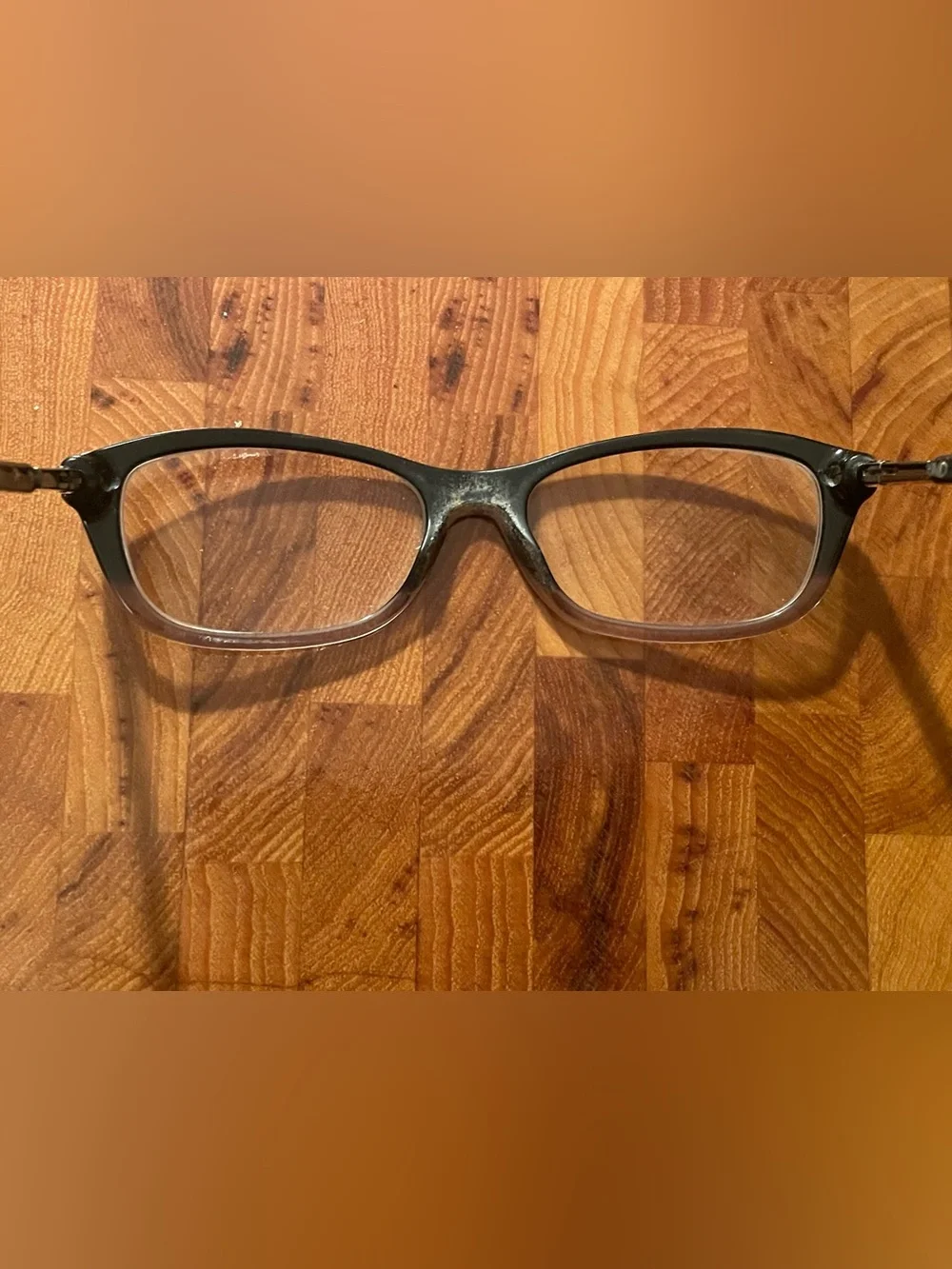Vintage Prada Acetate Eyeglasses Frames Black.  VPR 04P Preowned